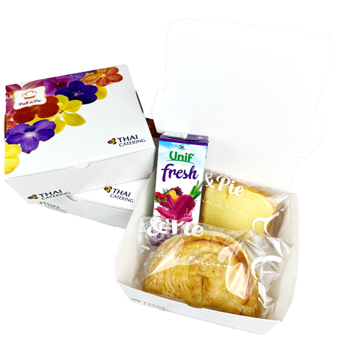 Puff & Pie โปรโมชั่น จัดส่งฟรี เมื่อสั่ง Snack Box 100 กล่องขึ้นไป (*เฉพาะเขตกรุงเทพชั้นใน)
